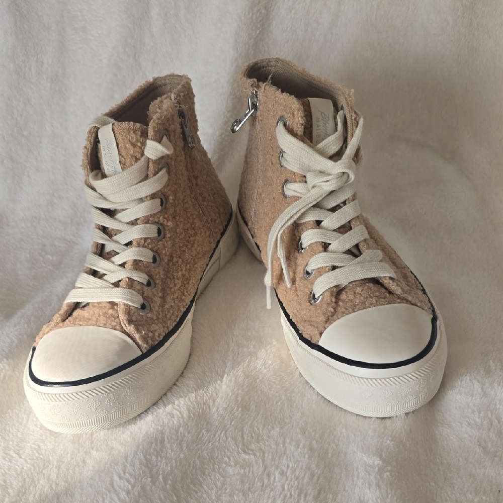 Blowfish Malibu Sherpa High-Top Sneakers with White Laces